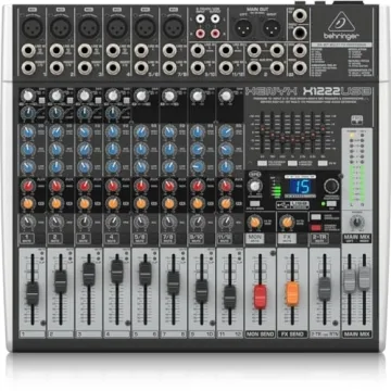 Behringer Xenyx X1222USB Mixer with Effects & USB