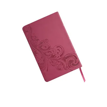 CSB Personal Size Reference Bible in Pink LeatherTouch