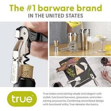 True Sapore Champagne Stoppers - Black Wine Stopper for Enhanced Protection