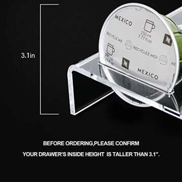 Stylish Urcreeds Coffee Pod Holder for Vertuo Capsules