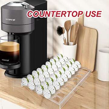 Stylish Urcreeds Coffee Pod Holder for Vertuo Capsules