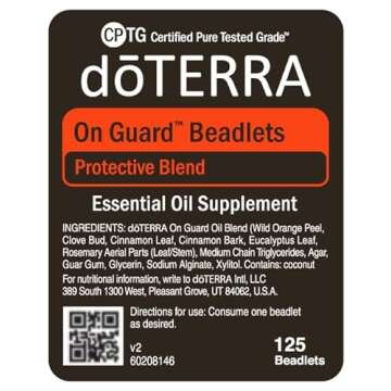 doTERRA On Guard Essential Oil Protective Blend Beadlets 125 ct (2 Pack)