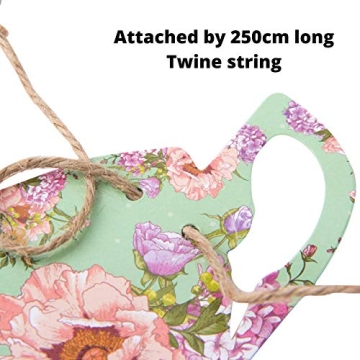 Vintage Tea Party Decoration Banner with Pre-Strung Cups