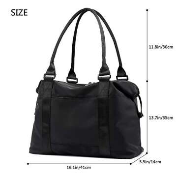COTEetCI Women Gym Tote Bags Sports Large Duffel Bag Carry On Luggage Bag for Gym Hiking Picnic Trav...