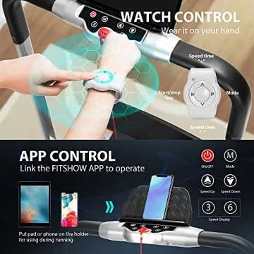 VIVOHOME Foldable Treadmill for Home Office and Fitness