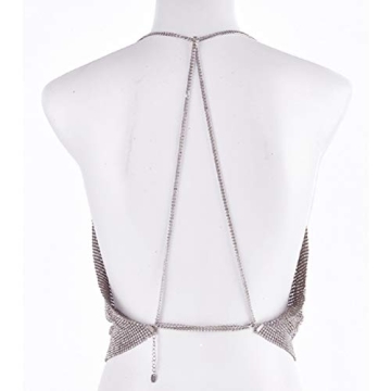 Sparkly Metallic Body Accessory Top for Fashionistas