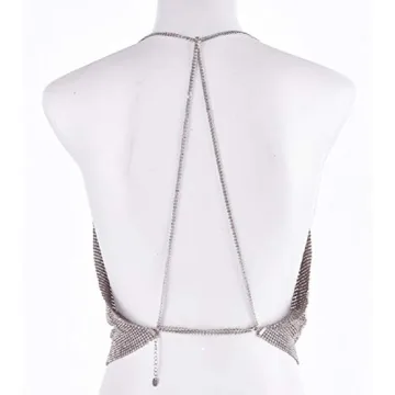 Sparkly Metallic Body Accessory Top for Fashionistas