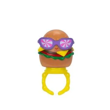 Squish-a-longs 8 Pack - Series 1, Style 1 - (8) 1” Mini-Squish with 2 Accessories, Ring, and Collector’s Guide - Collect, Trade, & Play