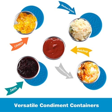 Leakproof Salad Dressing Containers - Eco-friendly and Reusable