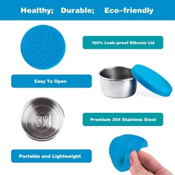 Leakproof Salad Dressing Containers - Eco-friendly and Reusable