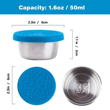 Leakproof Salad Dressing Containers - Eco-friendly and Reusable