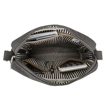 Travelon Anti-theft Heritage Crossbody Bag, Pewter