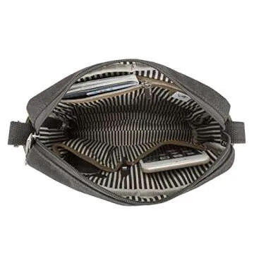 Travelon Anti-theft Heritage Crossbody Bag, Pewter