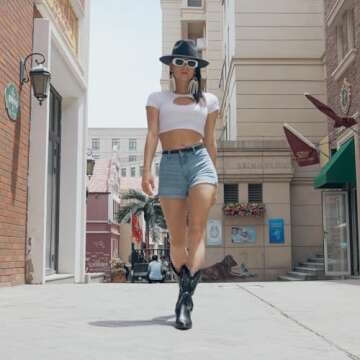 IUV Women’s Cowboy Boots - Classic Western Elegance