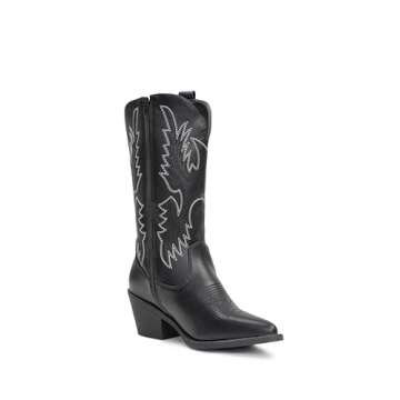 IUV Women’s Cowboy Boots - Classic Western Elegance