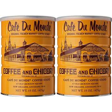 Cafe Du Monde Coffee Chicory - Authentic New Orleans Blend 15oz
