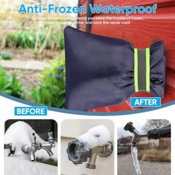 Winter Faucet Covers - Insulated, Waterproof, Reusable 2Pack