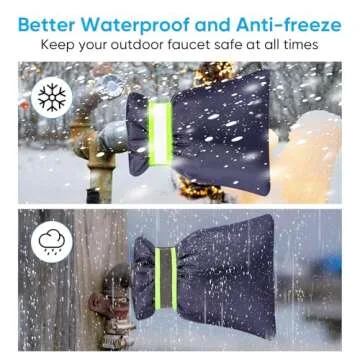 Winter Faucet Covers - Insulated, Waterproof, Reusable 2Pack
