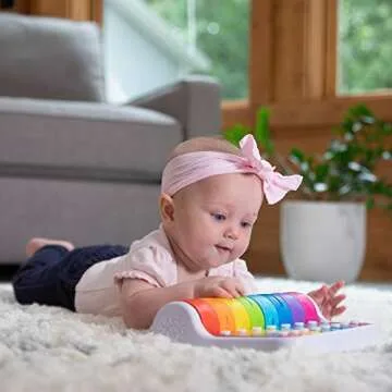 Fat Brain Toys Rock 'N Roller Piano - Fun Xylophone for Kids