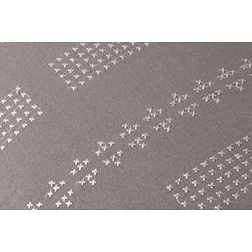 Jean Stoffer x Loloi William Collection PJS0007 Grey 13'' x 21'' Cover w/Poly Pillow