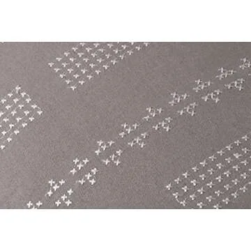 Jean Stoffer x Loloi William Collection PJS0007 Grey 13'' x 21'' Cover w/Poly Pillow