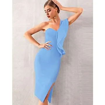 UONBOX One Shoulder Bandage Dress for Every Occasion