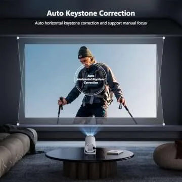 Mini Projector 4K Portable Projector with WiFi6 Bluetooth 5