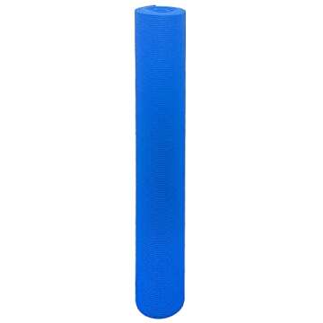 Signature Fitness 3mm Thick High Density Anti-Tear Exercise Yoga Mat with Optional Yoga Blocks, Blue