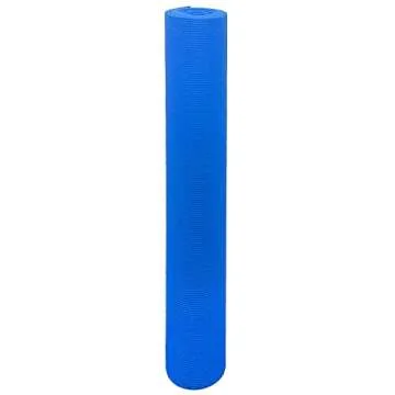 Signature Fitness 3mm Thick High Density Anti-Tear Exercise Yoga Mat with Optional Yoga Blocks, Blue