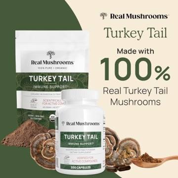 Real Turkey Tail Powder - Organic Mushroom Supplement
