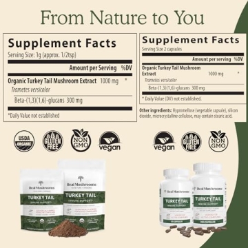 Real Turkey Tail Powder - Organic Mushroom Supplement