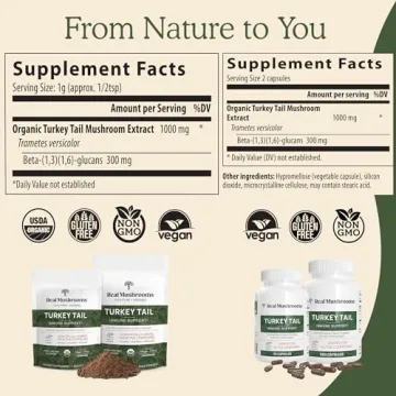 Real Turkey Tail Powder - Organic Mushroom Supplement