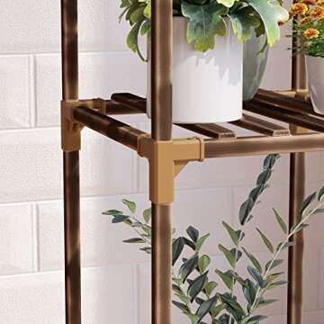 Elegant Wood Plant Stand for Indoor and Outdoor Use