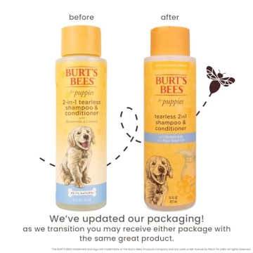 Burt's Bees Tearless Puppy Shampoo 2-in-1 Natural Care