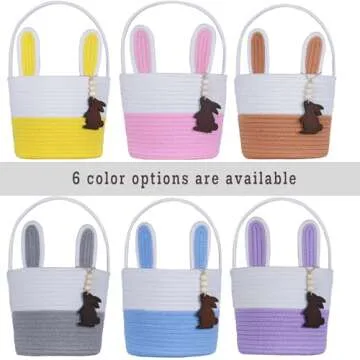 Charming Easter Basket for Kids with Bunny Ears Design
