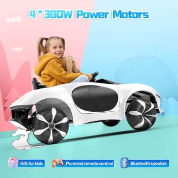 SEALIGHT 12V Kids Ride On Car Truck with Parent Remote Control