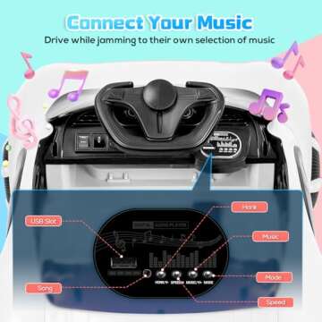 SEALIGHT Kids 12V Ride On Truck with Remote Control