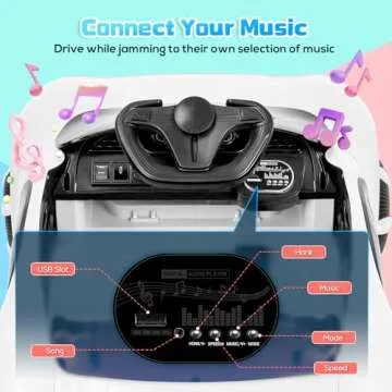 SEALIGHT Kids 12V Ride On Truck with Remote Control