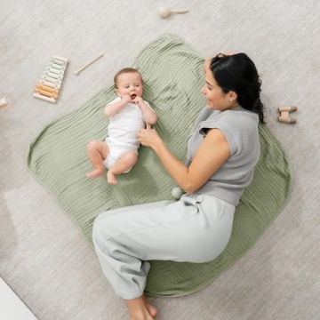 Comfy Cubs Muslin Baby Blanket - Soft & Breathable for Infants