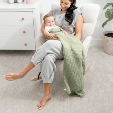 Comfy Cubs Muslin Baby Blanket - Soft & Breathable for Infants