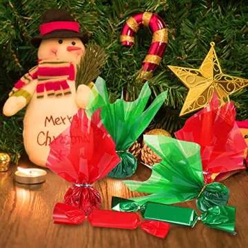 200Pcs Cellophane Sheets for Christmas & DIY Crafts