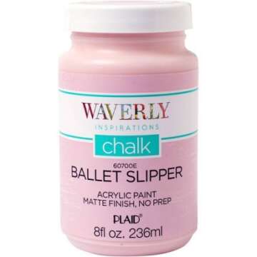 SUAVEC Moptrek irations Matte Chalk Finish Acrylic Paint by Plaid, Ballet Slipper, Garden Sculpture Outdoor Decoration
