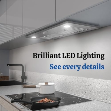 FIREGAS 30 Inch Range Hood with 450 CFM Suction