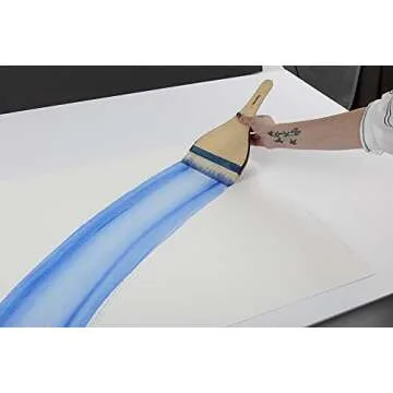 Creative Mark Mandalay Artist Goat Hair Hake Brush, Soft bristles for Watercolor & Acrylic Painting,...