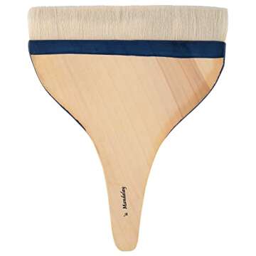 Creative Mark Mandalay Artist Goat Hair Hake Brush, Super Soft Hair for Holding Color for Large Surface Coverage, Size 10"