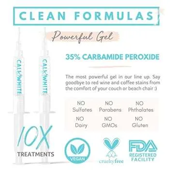 Cali White Charcoal Toothpaste & Whitening Kit for Whiter Smiles