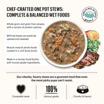 The Honest Kitchen Roasted Beef Stew for Dogs | 10.5 oz x6