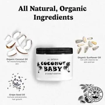 Organic Coconut Baby Oil for Skin Care & Moisturization