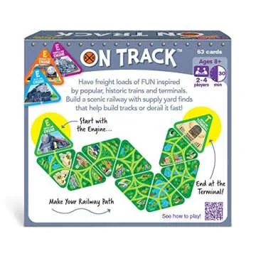 ON Track Three Corner Strategy Game by TREND enterprises, Inc. - Family-Friendly Card Games