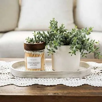 Touched By Design Co Signature Decorative Match Holder w Approx 150 White 3" Matches in a Jar | Glass Match Bottle for Lighting Candles or Fireplace | Bulk Matchsticks in Cloche w Striker